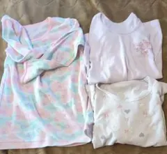 キッズ 女の子 120 アンダーシャツ 3枚セット