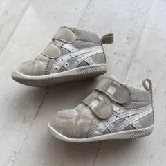 13センチ ASICS スクスク ベビーシューズ ベージュ