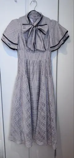 アンミール チェック柄 半袖ワンピース