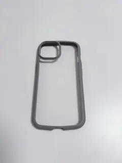 iPhone15用ケース グレー シンプル