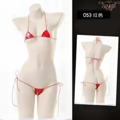 セクシー☆マイクロビキニ☆赤☆エナメル☆コスプレのサムネイル