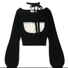 即日発送ANDMARY Alma ribbon tops black - メルカリ