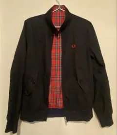 FRED PERRY リバーシブル スウィングトップ　黒×赤タータンチェック