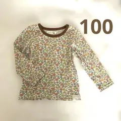 futafuta 花柄 長袖カットソー 100