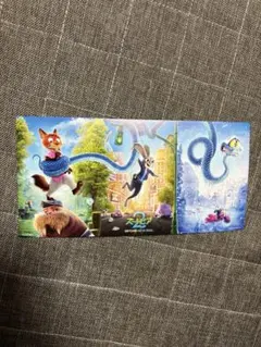 ディズニー ズートピア２特典 限定ビジュアル パノラマボード カード