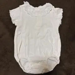 ホワイトロンパース サイズ80 フリル付きのサムネイル