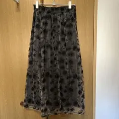 クチュールブローチ 花柄チュールスカート