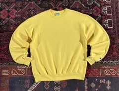 champion ヘビーウェイト プレーン スウェット トレーナー イエロー M