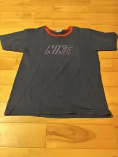 90s NIKE ゴツナイキ リンガーTシャツ ブロックロゴ - メルカリ