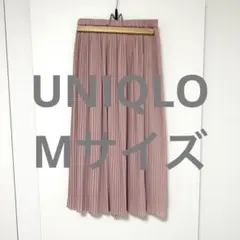 UNIQLO(ユニクロ) プリーツスカート ピンクスカート ロング丈