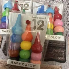 BABY COLOR 12色セット 知育玩具 クレヨン 3セット　2400円のサムネイル
