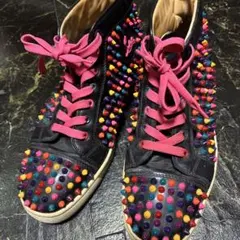 Christian Louboutin スパイク マルチカラー スニーカー
