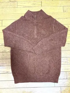 ユニクロ ハーフジップ ニット