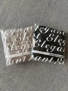 新品　モモフル吸水ショーツ ベージュ・ブラック　Lサイズ2枚セット