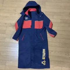 umbro ベンチコート キッズ　ネイビー/レッド 150cm