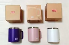 【新品】UNIQLO　ノベルティ　ステンレスマグカップ　39周年　３個セット