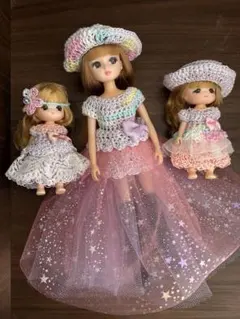 リカちゃん　ミキマキちゃんワンピセット