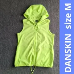 DANSKIN ノースリーブ フーデッドベスト ネオンイエロー Mのサムネイル