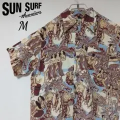 SUN SURF サンサーフ アロハシャツ M フラダンス ハワイアン