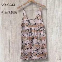 VOLCOM ボルコム キャミソールサロペット総柄 ピンク系 新品未使用のサムネイル
