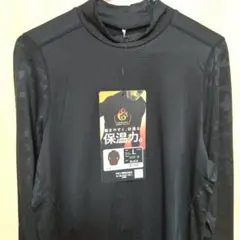 新品長袖ハイネックフィットアンダーシャツ*L*ブラック*保温軽量伸縮