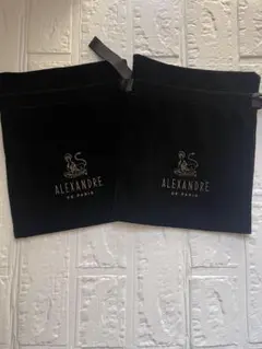 ❤️ALEXANDRE DE PARIS ❤️ブラックポーチ 2個セット