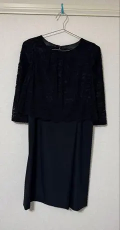 ブラックフォーマル レーストップスワンピース9AR