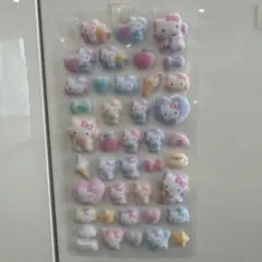 コットンパフィーシール　サンリオ　キティ　台紙なし