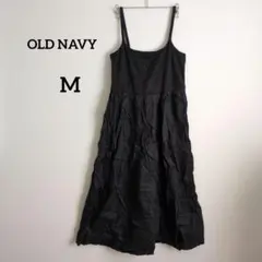 美品✨OLD NAVY 【M】 ブラック サロペット スカート レディース 黒