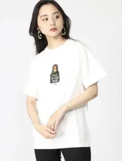 X-girl PUNK SKATING WORLD Tシャツ ホワイトのサムネイル