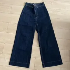 AZUL ワイドレッグデニム S ダークブルー