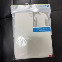 UNIQLO AIRism 코튼 V 넥 T 화이트 XXL 유니클로