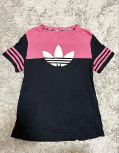 adidas originals ピンク 黒 半袖Tシャツ 03