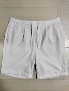 ZARA☆スウェットハーフパンツ メンズ WHITE 白 Lサイズのサムネイル