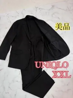 美品　ユニクロ　スーツセットアップ　黒　大きいサイズ　XXL