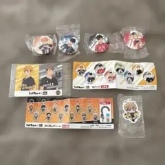 【非売品】ハイキュー!! ×くら寿司 コラボ 缶バッジ・チャーム・カード セット