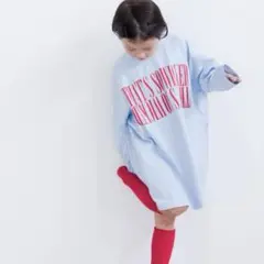 LOWRYSFARM ＵＳＡプリントＢＩＧワンピース 140