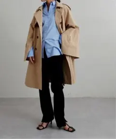 LARUTA スリットスリーブミドルケープコートのサムネイル