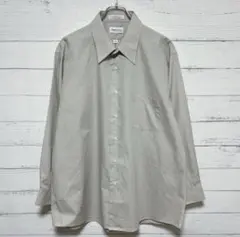 Van Heusen 長袖シャツ　シンプル無地　プレーンシャツ　ベージュ