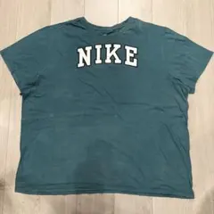 NIKE ロゴ　プリント　Tシャツ 緑　グリーン　3XL 古着　ナイキのサムネイル