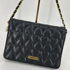☆極美品☆MOSCHINO☆モスキーノ☆レザーショルダーバッグ☆