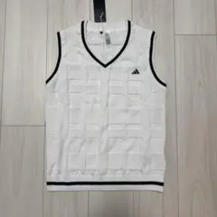 アディダス 新品 ゴルフ レディース Vネック ベスト 春夏 ニット Mサイズ