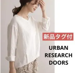 URBAN RESEARCH DOORS リネンバックタックプルオーバー