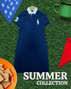 RALPH LAUREN ラルフローレン ワンピース ネイビー かのこ