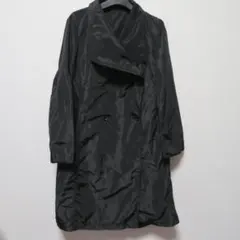 訳あり　スペッチオ ブラック　軽量トレンチコート 　40（L）