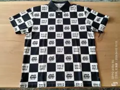 【極美品】JACK BUNNYメンズ半袖ロゴプリント ポロシャツ（5：L）