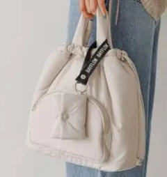 BAYFLOW クッショントートバッグ アイボリー