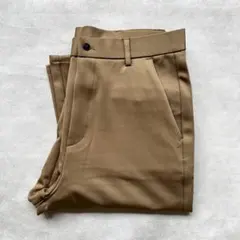 新品　スラックス メンズ ベージュ L ワイドパンツ きれいめ 通勤 オフィス