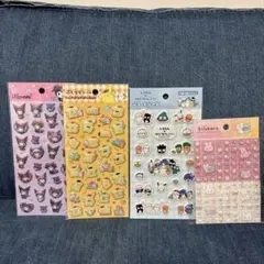 新品　ぷくっとシール シナモロール / ポムポムプリン　はぴだんぶい✖️しろたん