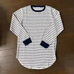 mossimo ボーダー サーマル ロンt y2k ストリート greeny - メルカリ